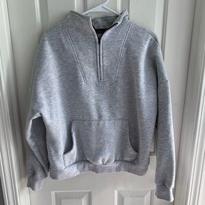 Trendy Queen Sweatshirts Half Zip Pullover